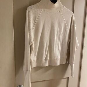 ALO Yoga Off-White Turtleneck Sweater